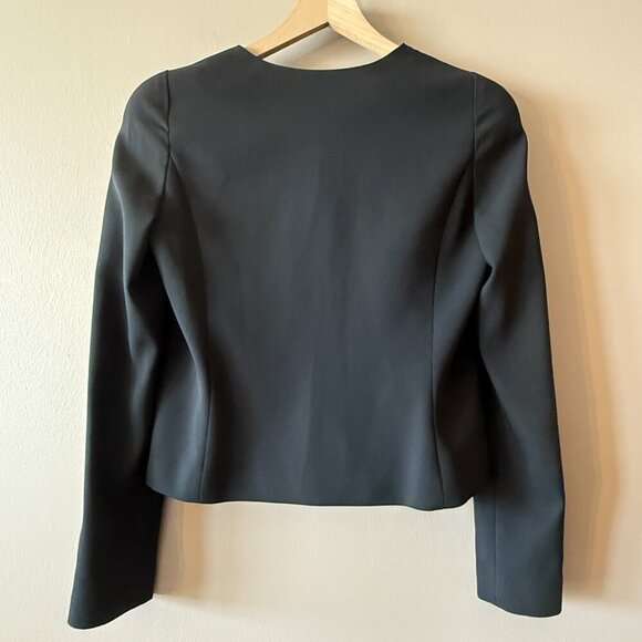 Women's S BCBGMaxAzaria Jordyn One Button Black Blazer - Picture 3 of 8